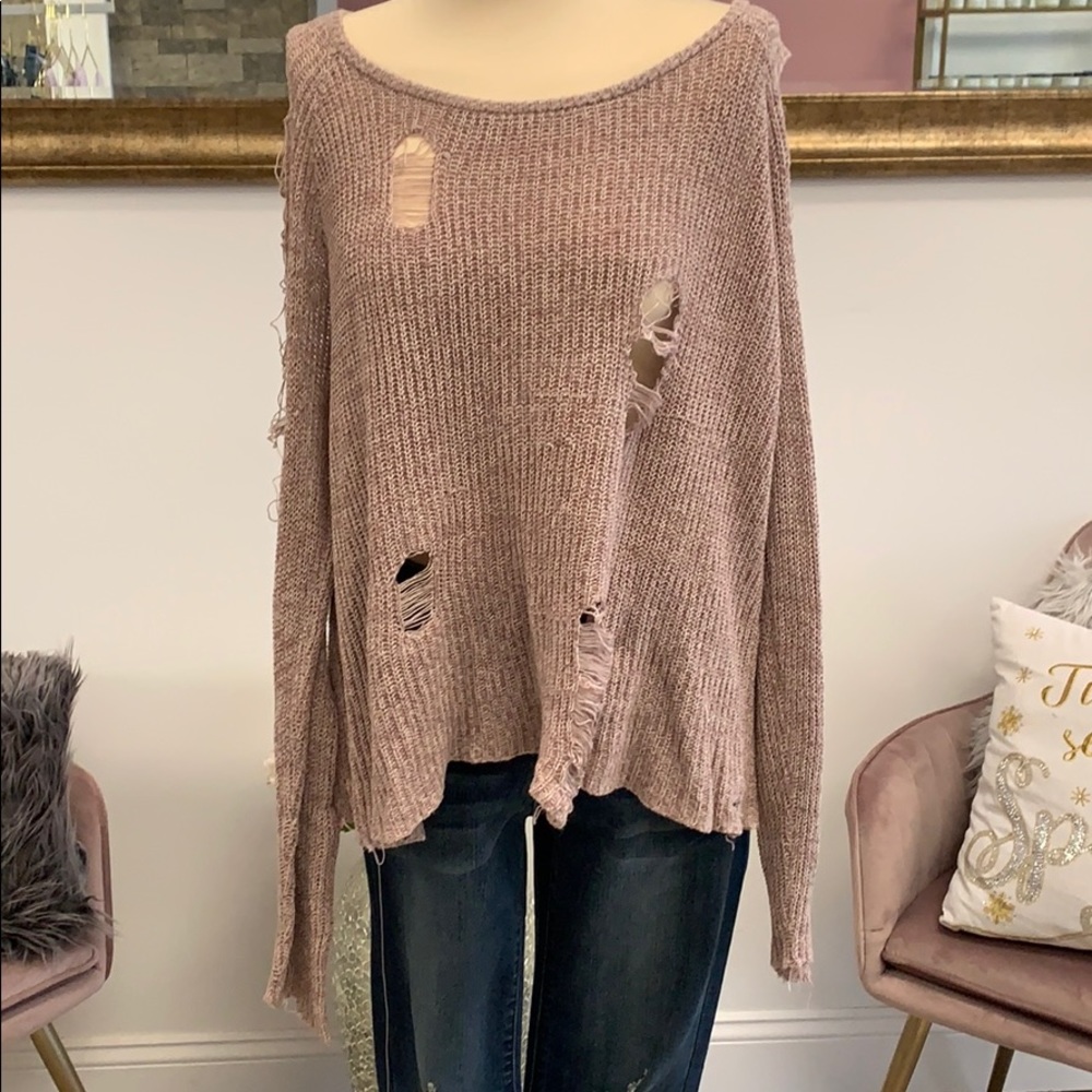 Destructed sweater